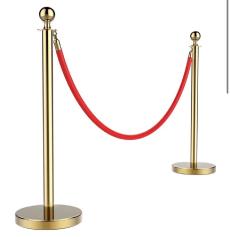 Potelets de Guidage "Événement Prestige" – Or & Rouge