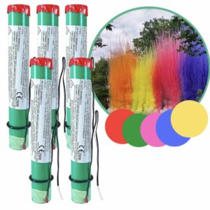 fumigènes colorés crée un rideau de fumée spectaculaire.